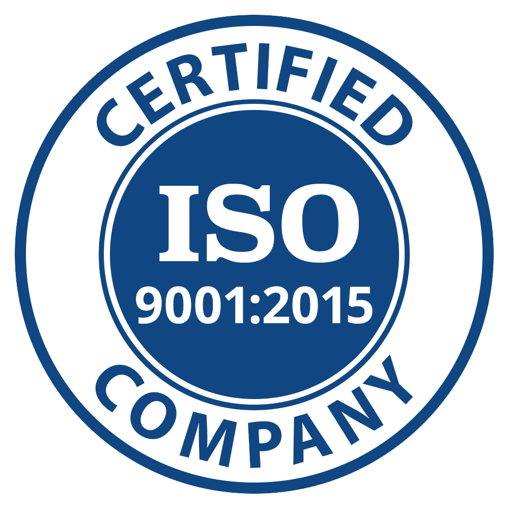 ISO 9001:2015 certified company